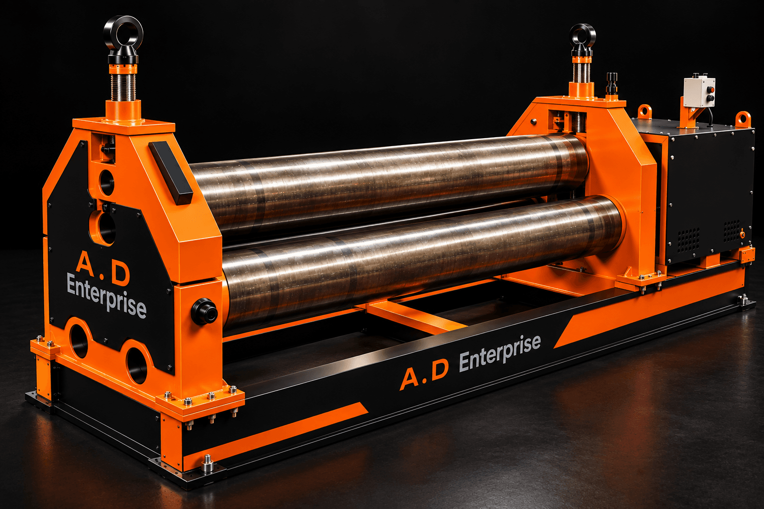 Three Roll Bending Machine - Side Angle